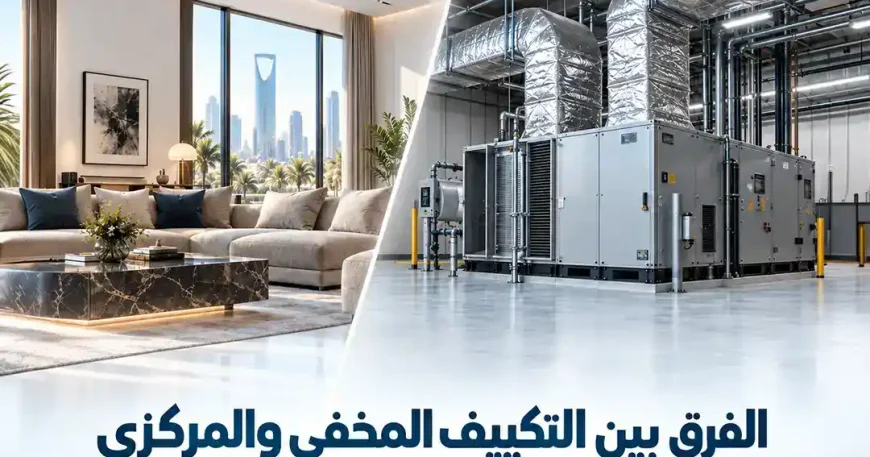 الفرق بين التكييف المخفي والمركزي